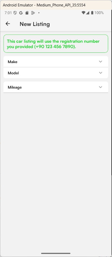 GrabSnap sell car listing flow